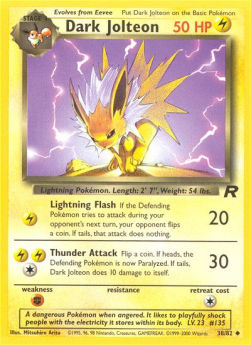 Dark Jolteon⁣ - Team Rocket⁣ (Uncommon)⁣ [38]