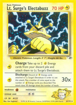 Lt. Surge's Electabuzz⁣ - Gym Heroes⁣ (Holo Rare)⁣ [6]