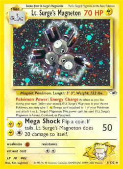 Lt. Surge's Magneton⁣ - Gym Heroes⁣ (Holo Rare)⁣ [8]