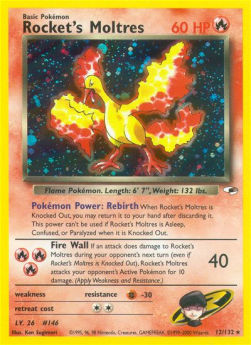 Rocket's Moltres⁣ - Gym Heroes⁣ (Holo Rare)⁣ [12]