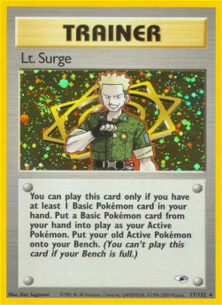 Lt. Surge⁣ - Gym Heroes⁣ (Holo Rare)⁣ [17]