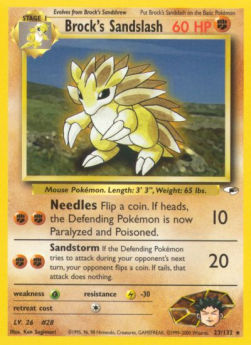 Brock's Sandslash⁣ - Gym Heroes⁣ (Rare)⁣ [23]