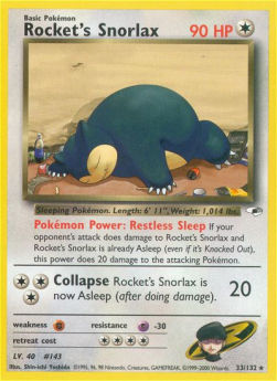 Rocket's Snorlax⁣ - Gym Heroes⁣ (Rare)⁣ [33]