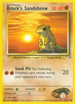 Brock's Sandshrew⁣ - Gym Heroes⁣ (Common)⁣ [72]