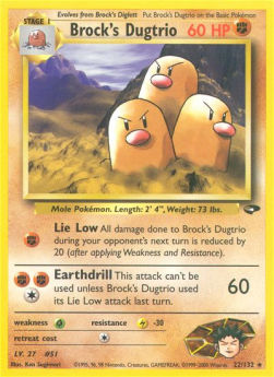 Brock's Dugtrio⁣ - Gym Challenge⁣ (Rare)⁣ [22]