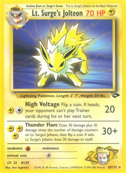 Lt. Surge's Jolteon⁣ - Gym Challenge⁣ (Rare)⁣ [28]