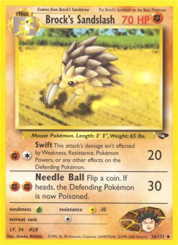 Brock's Sandslash⁣ - Gym Challenge⁣ (Uncommon)⁣ [36]