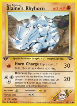 Blaine's Rhyhorn⁣ - Gym Challenge⁣ (Common)⁣ [65]