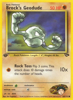 Brock's Geodude⁣ - Gym Challenge⁣ (Common)⁣ [68]