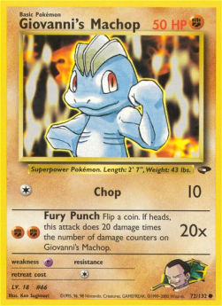 Giovanni's Machop⁣ - Gym Challenge⁣ (Common)⁣ [72]