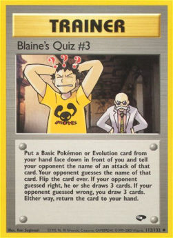 Blaine's Quiz #3⁣ - Gym Challenge⁣ (Uncommon)⁣ [112]