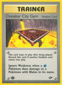 Cinnabar City Gym⁣ - Gym Challenge⁣ (Uncommon)⁣ [113]