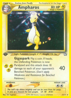 Ampharos⁣ - Neo Genesis⁣ (Holo Rare)⁣ [1]