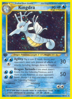 Kingdra⁣ - Neo Genesis⁣ (Holo Rare)⁣ [8]