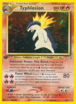 Typhlosion⁣ - Neo Genesis⁣ (Holo Rare)⁣ [18]