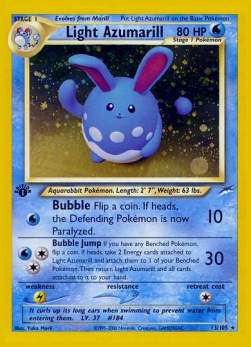 Light Azumarill⁣ - Neo Destiny⁣ (Holo Rare)⁣ [13]