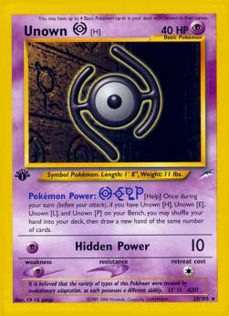 Unown [H]⁣ - Neo Destiny⁣ (Rare)⁣ [28]