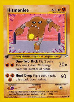 Hitmonlee⁣ - Neo Destiny⁣ (Uncommon)⁣ [42]