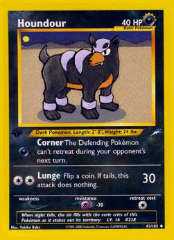 Houndour⁣ - Neo Destiny⁣ (Uncommon)⁣ [43]