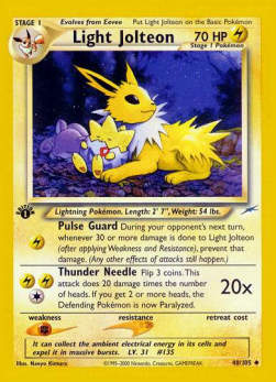 Light Jolteon⁣ - Neo Destiny⁣ (Uncommon)⁣ [48]