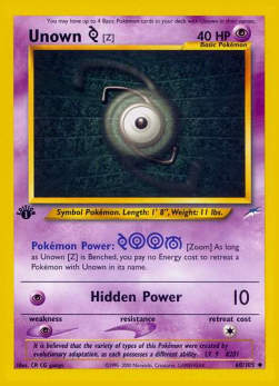 Unown [Z]⁣ - Neo Destiny⁣ (Uncommon)⁣ [60]