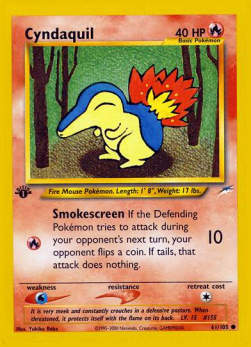 Cyndaquil⁣ - Neo Destiny⁣ (Common)⁣ [61]