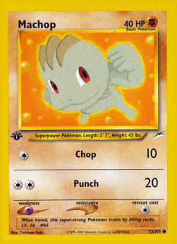 Machop⁣ - Neo Destiny⁣ (Common)⁣ [73]