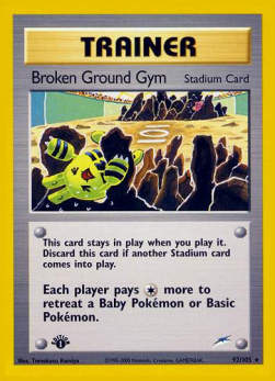 Broken Ground Gym⁣ - Neo Destiny⁣ (Rare)⁣ [92]