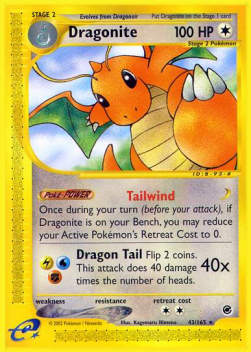 Dragonite⁣ - Expedition Base Set⁣ (Rare)⁣ [43]