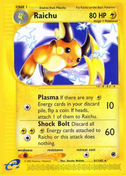 Raichu⁣ - Expedition Base Set⁣ (Rare)⁣ [61]