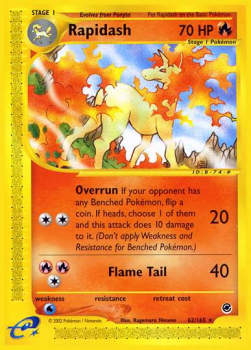 Rapidash⁣ - Expedition Base Set⁣ (Rare)⁣ [62]