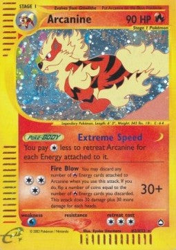 Arcanine⁣ - Aquapolis⁣ (Holo Rare)⁣ [H2]