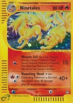 Ninetales⁣ - Aquapolis⁣ (Holo Rare)⁣ [H19]