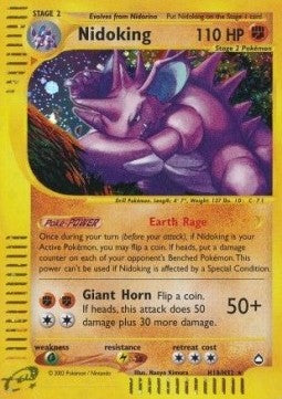 Nidoking⁣ - Aquapolis⁣ (Holo Rare)⁣ [H18]