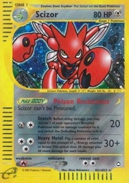 Scizor⁣ - Aquapolis⁣ (Holo Rare)⁣ [H21]