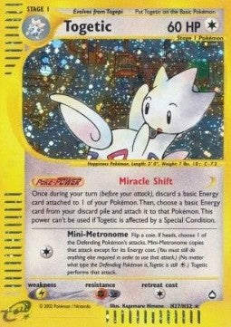 Togetic⁣ - Aquapolis⁣ (Holo Rare)⁣ [H27]