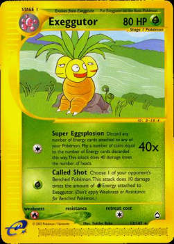 Exeggutor⁣ - Aquapolis⁣ (Rare)⁣ [12]