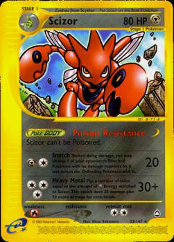 Scizor⁣ - Aquapolis⁣ (Rare)⁣ [32]