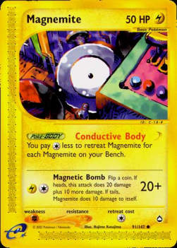 Magnemite⁣ - Aquapolis⁣ (Common)⁣ [91]