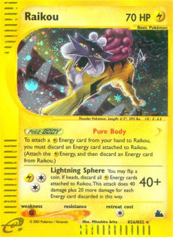 Raikou⁣ - Skyridge⁣ (Holo Rare)⁣ [H26]