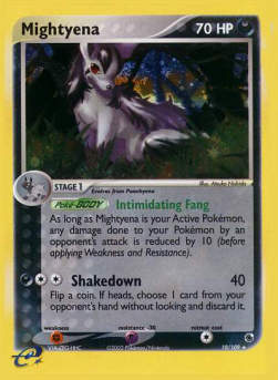 Mightyena (Intimidating Fang)⁣ - EX Ruby & Sapphire⁣ (Holo Rare)⁣ [10]