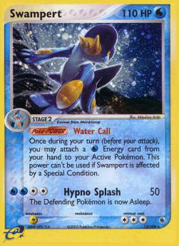 Swampert (Water Call)⁣ - EX Ruby & Sapphire⁣ (Holo Rare)⁣ [13]