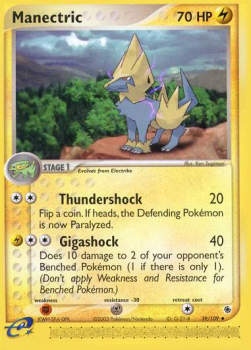 Manectric (Thundershock)⁣ - EX Ruby & Sapphire⁣ (Uncommon)⁣ [39]