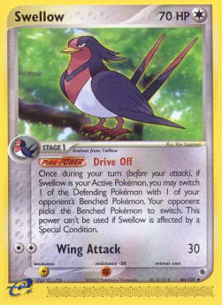 Swellow⁣ - EX Ruby & Sapphire⁣ (Uncommon)⁣ [46]