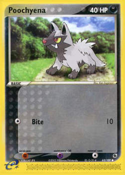 Poochyena (Bite)⁣ - EX Ruby & Sapphire⁣ (Common)⁣ [63]