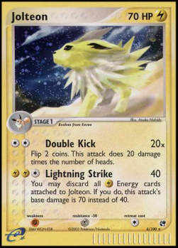 Jolteon⁣ - EX Sandstorm⁣ (Holo Rare)⁣ [6]