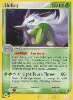 Shiftry (Fan Away)⁣ - EX Sandstorm⁣ (Holo Rare)⁣ [12]