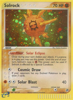 Solrock⁣ - EX Sandstorm⁣ (Holo Rare)⁣ [13]