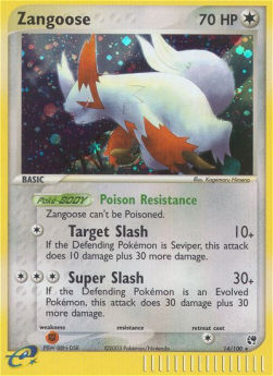 Zangoose⁣ - EX Sandstorm⁣ (Holo Rare)⁣ [14]