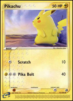 Pikachu⁣ - EX Sandstorm⁣ (Common)⁣ [72]